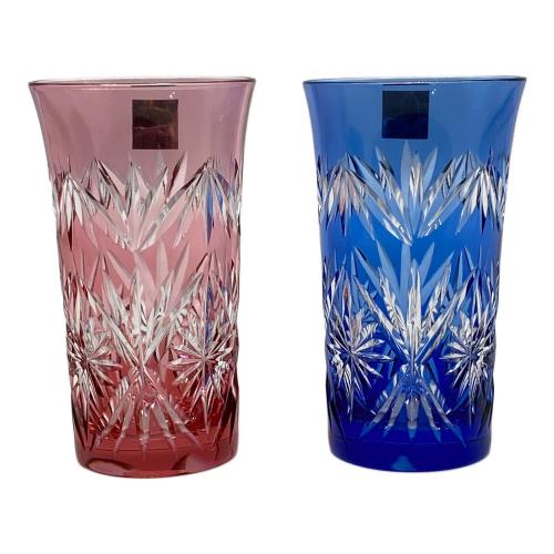 KAGAMI CRYSTAL 切子ペアグラス 江戸切子