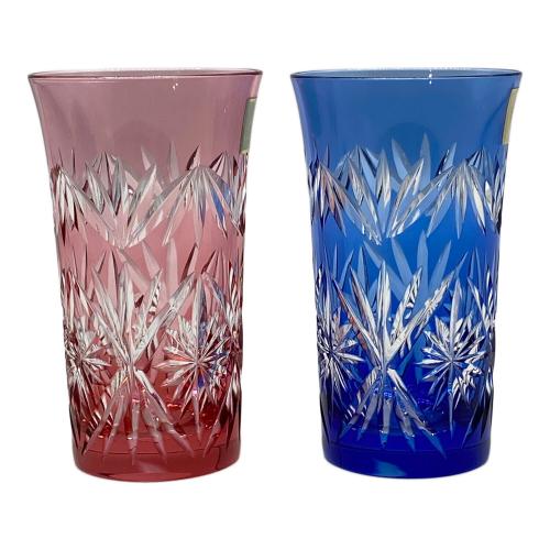 KAGAMI CRYSTAL 切子ペアグラス 江戸切子