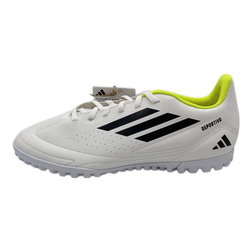 adidas (アディダス) サッカースパイク JP5637 2025年発売モデル 対応グラウンド人工芝【アディダス デポルティーボ III TF】 メンズ SIZE 28.5cm ホワイト×ネオングリーン