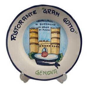 BUON RICORDO 絵皿 カッペッラッチ・ディ・ボッラージネ