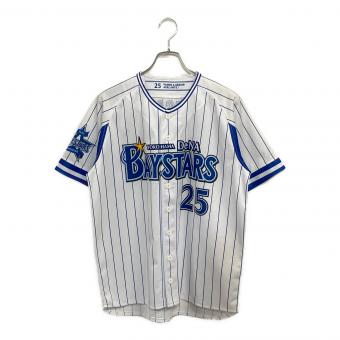 横浜DeNAベイスターズ (ヨコハマディーエヌエーベイスターズ) 2015【25】筒香嘉智 レプリカユニフォーム ホーム メンズ SIZE M ホワイト×ブルー ホワイト×ブルー