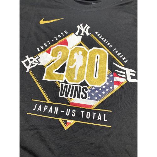 読売ジャイアンツ (ヨミウリジャイアンツ) 200勝 記念Tシャツ 田中将大 日米通算200勝 2025年 ・・087 メンズ SIZE L (US M) ブラック