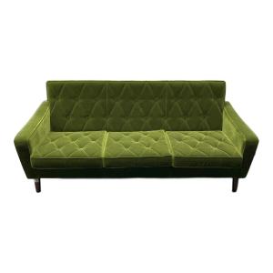 カリモク60 (カリモクロクマル) 3人掛けソファーモケットグリーン ロビーチェア