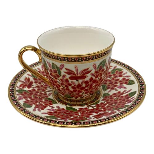 ブランベンジャロン工房 カップ&ソーサー プルメリアレッド