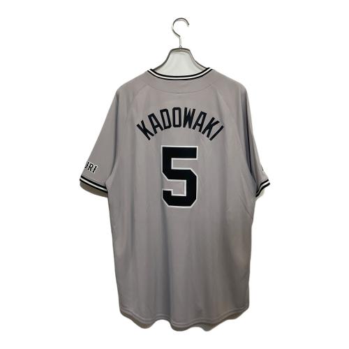 読売ジャイアンツ (ヨミウリジャイアンツ) NPB レプリカユニフォーム 門脇誠 背番号5【2024 ビジター セ・リーグ チャンピオン・エンブレム レプリカ ユニホーム】 メンズ SIZE LL (US L) グレー