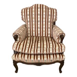 DOMANI (ドマニ) 1人掛けソファー ブラウン×ホワイト LOUIS XV