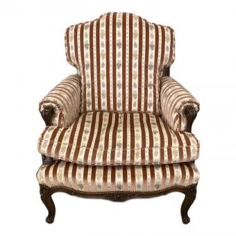 DOMANI (ドマニ) 1人掛けソファー ブラウン×ホワイト LOUIS XV