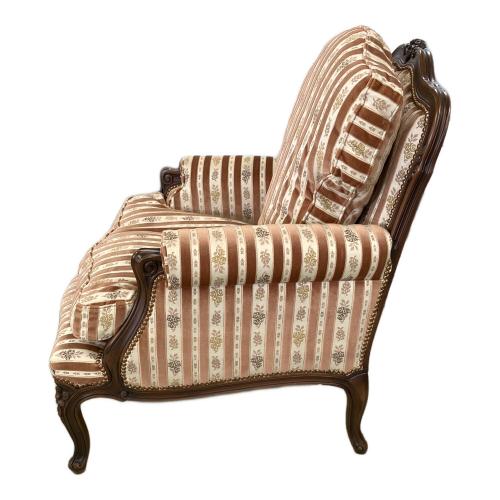 DOMANI (ドマニ) 1人掛けソファー ブラウン×ホワイト LOUIS XV