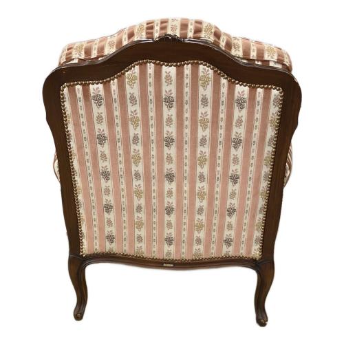 DOMANI (ドマニ) 1人掛けソファー ブラウン×ホワイト LOUIS XV