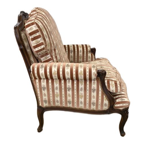 DOMANI (ドマニ) 1人掛けソファー ブラウン×ホワイト LOUIS XV