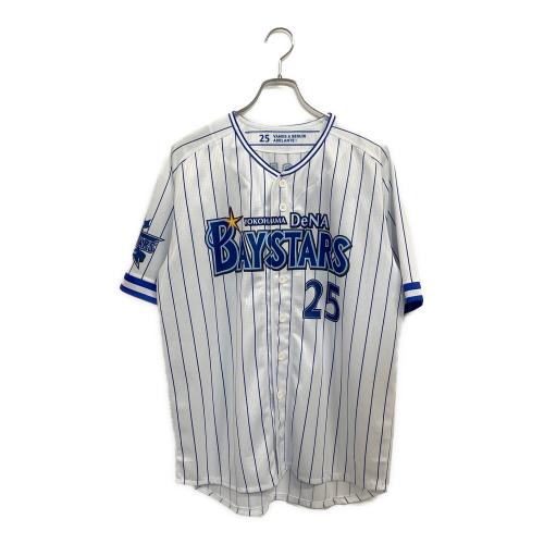 横浜DeNAベイスターズ (ヨコハマディーエヌエーベイスターズ) NPB レプリカユニフォーム 筒香嘉智 背番号25 2015 ホーム メンズ SIZE L ホワイト×ブルー