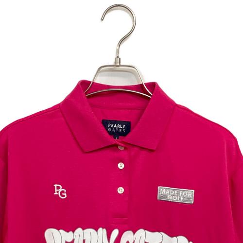 PEARLY GATES (パーリーゲイツ) ゴルフウェア (ポロシャツ) 055-4160554 2024SS @GF ℩ レディース SIZE 1 (M) ローズピンク
