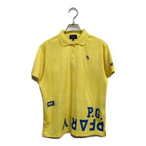 PEARLY GATES (パーリーゲイツ) ゴルフウェア (ポロシャツ) 055-4260610 【2024SS ロゴボーダージャカード半袖ポロシャツ】@GF ・0032 ℩ レディース SIZE 1 (M) イエロー