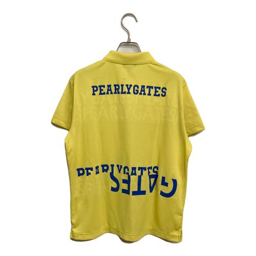 PEARLY GATES (パーリーゲイツ) ゴルフウェア (ポロシャツ) 055-4260610 【2024SS ロゴボーダージャカード半袖ポロシャツ】@GF ・0032 ℩ レディース SIZE 1 (M) イエロー