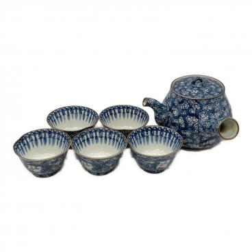 舘林源右衛門 染錦緑彩唐草文 湯呑み揃え 茶托/茶櫃なし｜トレファクONLINE