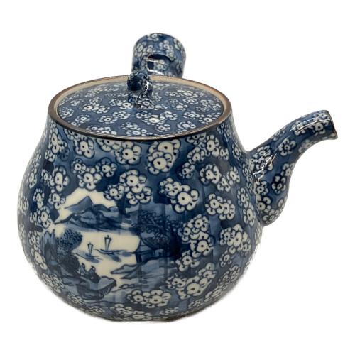 加藤利昌 (カトウトシマサ) 茶器揃 染付梅小紋 京焼 平安