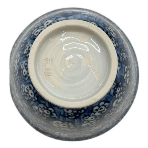 加藤利昌 (カトウトシマサ) 茶器揃 染付梅小紋 京焼 平安