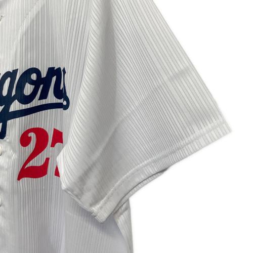 中日ドラゴンズ (チュウニチドラゴンズ) NPB レプリカユニフォーム 谷重元信 2012-2013年モデル メンズ SIZE Free ホワイト×ブルー