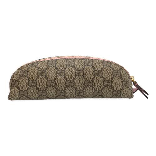 GUCCI (グッチ) ペンケース 662129 ベージュ×ピンク