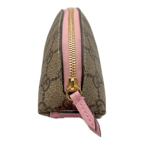 GUCCI (グッチ) ペンケース 662129 ベージュ×ピンク