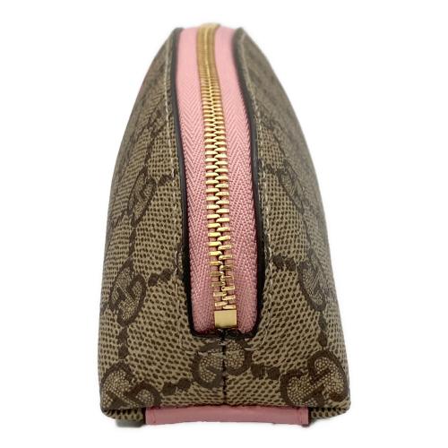 GUCCI (グッチ) ペンケース 662129 ベージュ×ピンク
