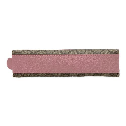 GUCCI (グッチ) ペンケース 662129 ベージュ×ピンク