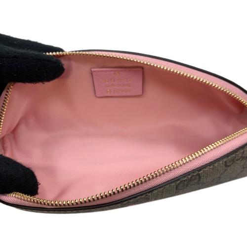 GUCCI (グッチ) ペンケース 662129 ベージュ×ピンク