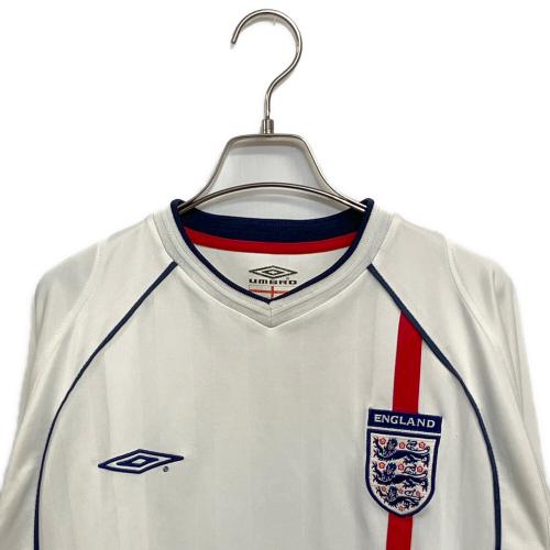 イングランド代表 (イングランドダイヒョウ) '00s サッカー レプリカユニフォーム 2002年ユニフォーム メンズ SIZE L (GB M) ホワイト