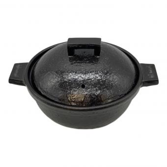 長谷園 (ナガタニエン) 蒸し器 CK-24 伊賀焼窯元 ブラック