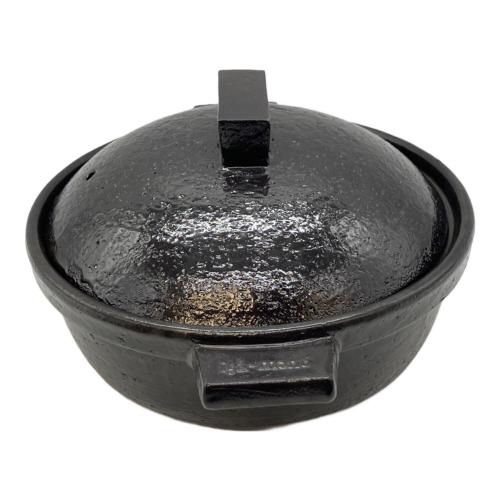 長谷園 (ナガタニエン) 蒸し器 CK-24 伊賀焼窯元 ブラック