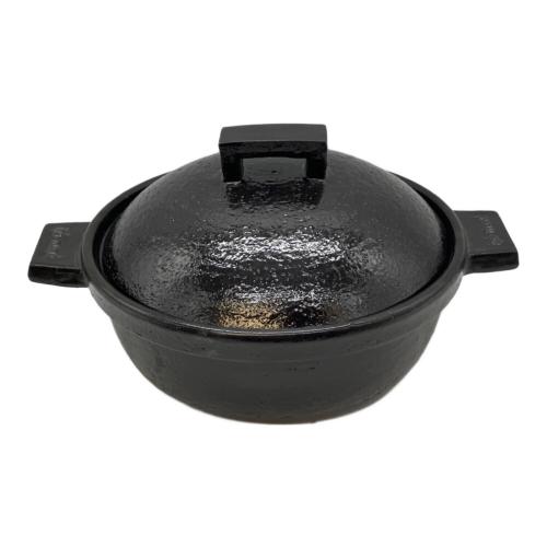 長谷園 (ナガタニエン) 蒸し器 CK-24 伊賀焼窯元 ブラック