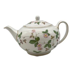 Wedgwood (ウェッジウッド) ティーポット 金縁カスレ有 ワイルドストロベリー