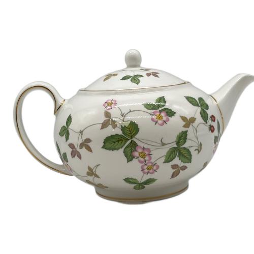 Wedgwood (ウェッジウッド) ティーポット 金縁カスレ有 ワイルドストロベリー
