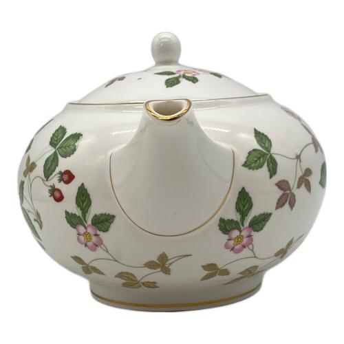 Wedgwood (ウェッジウッド) ティーポット 金縁カスレ有 ワイルドストロベリー