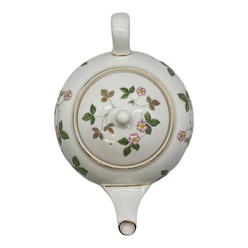 Wedgwood (ウェッジウッド) ティーポット 金縁カスレ有 ワイルドストロベリー