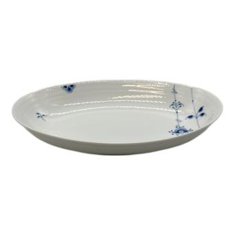 ROYAL COPENHAGEN (ロイヤル・コペンハーゲン) オーバルプレート 27㎝. ブルーパルメッテ