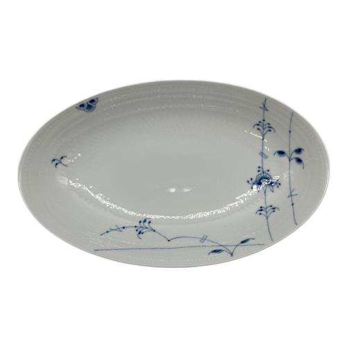 ROYAL COPENHAGEN (ロイヤル・コペンハーゲン) オーバルプレート 27㎝. ブルーパルメッテ
