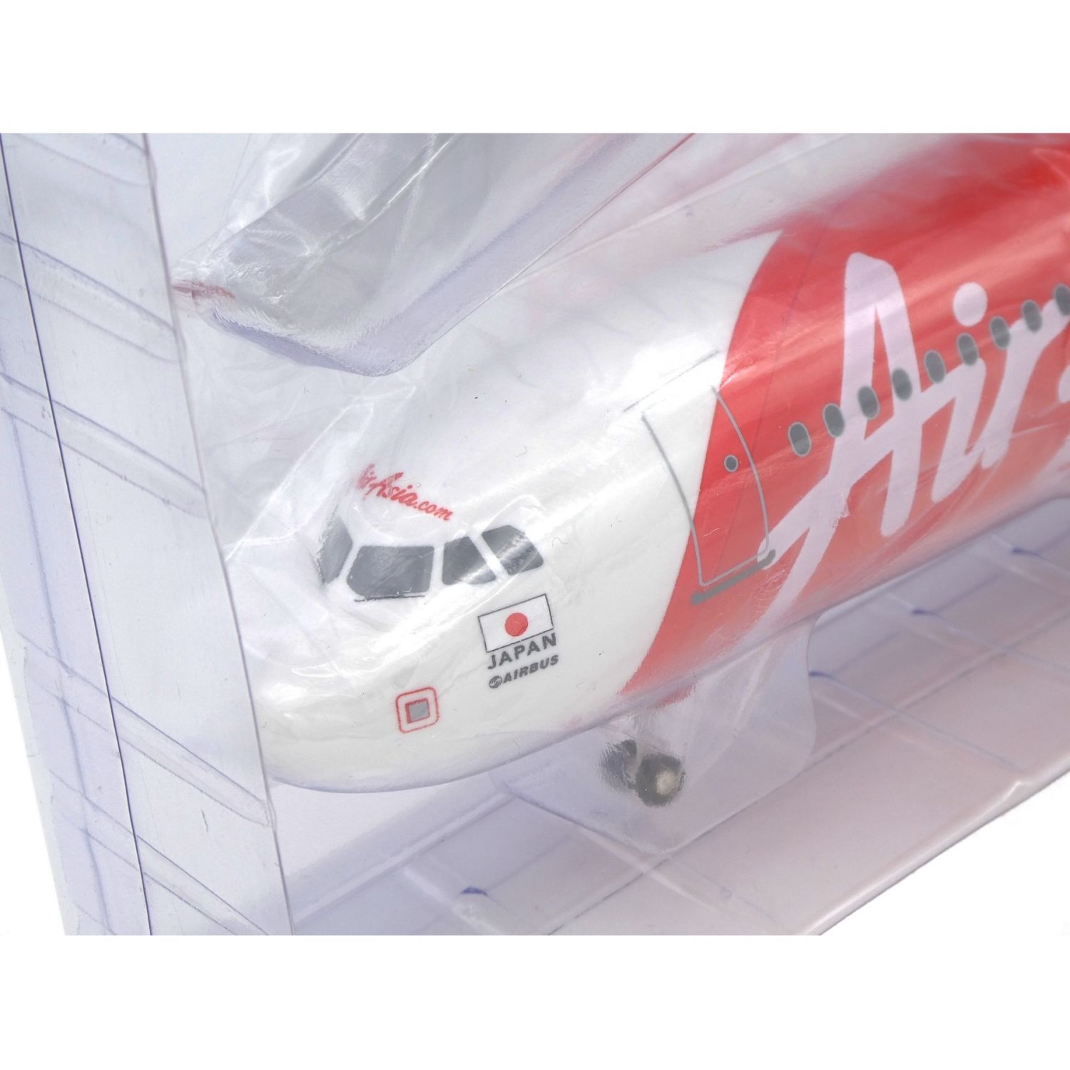 激レア エアアジアジャパン A320 台座木製 1/100 エアバス 【返品?交換