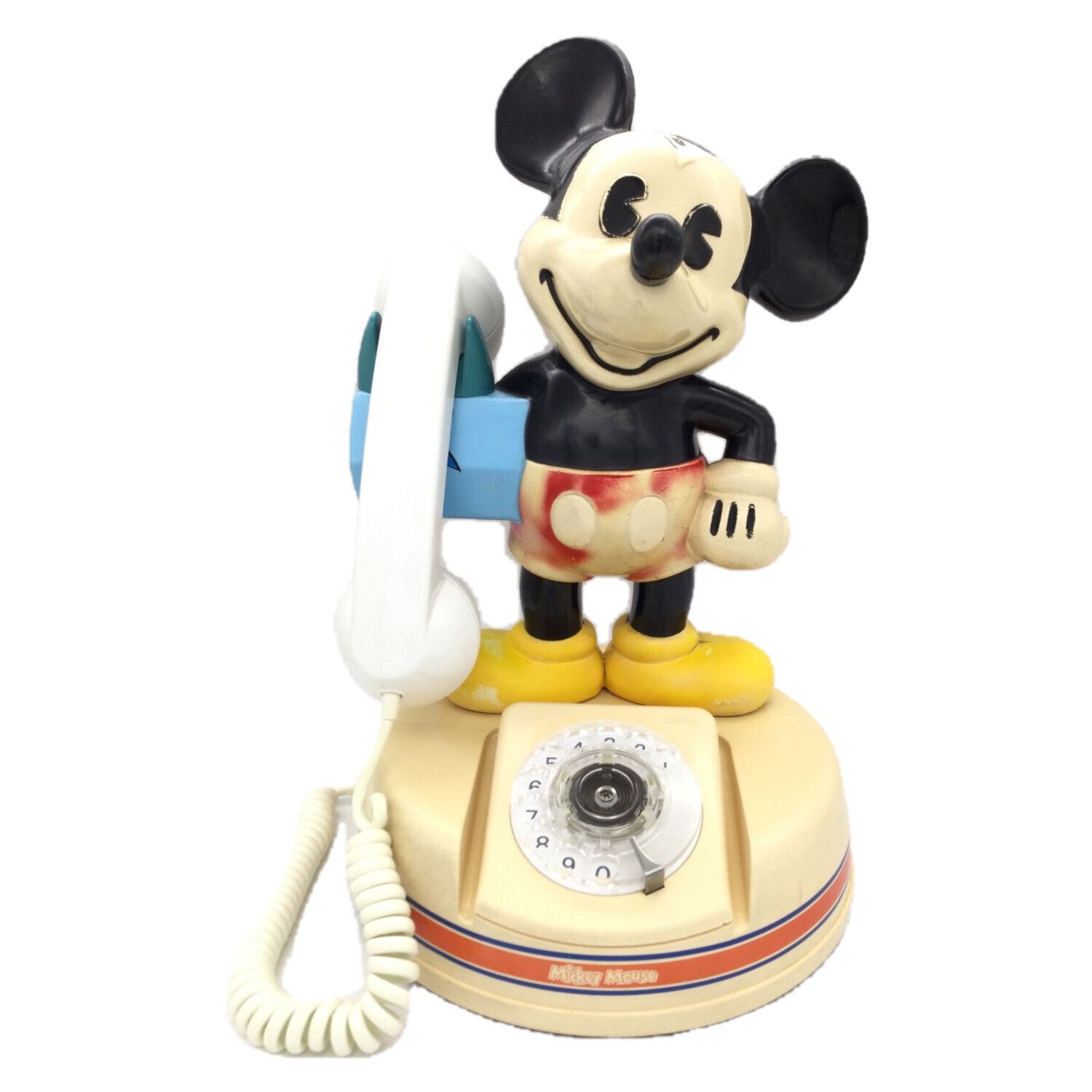 神田通信工業 ディズニー ミッキーマウス ダイヤル式電話 DK-641 