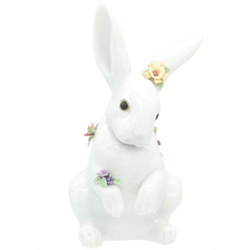 LLADRO (リヤドロ) Sitting bunny with flowers (花飾りの白うさぎ Ⅳ 