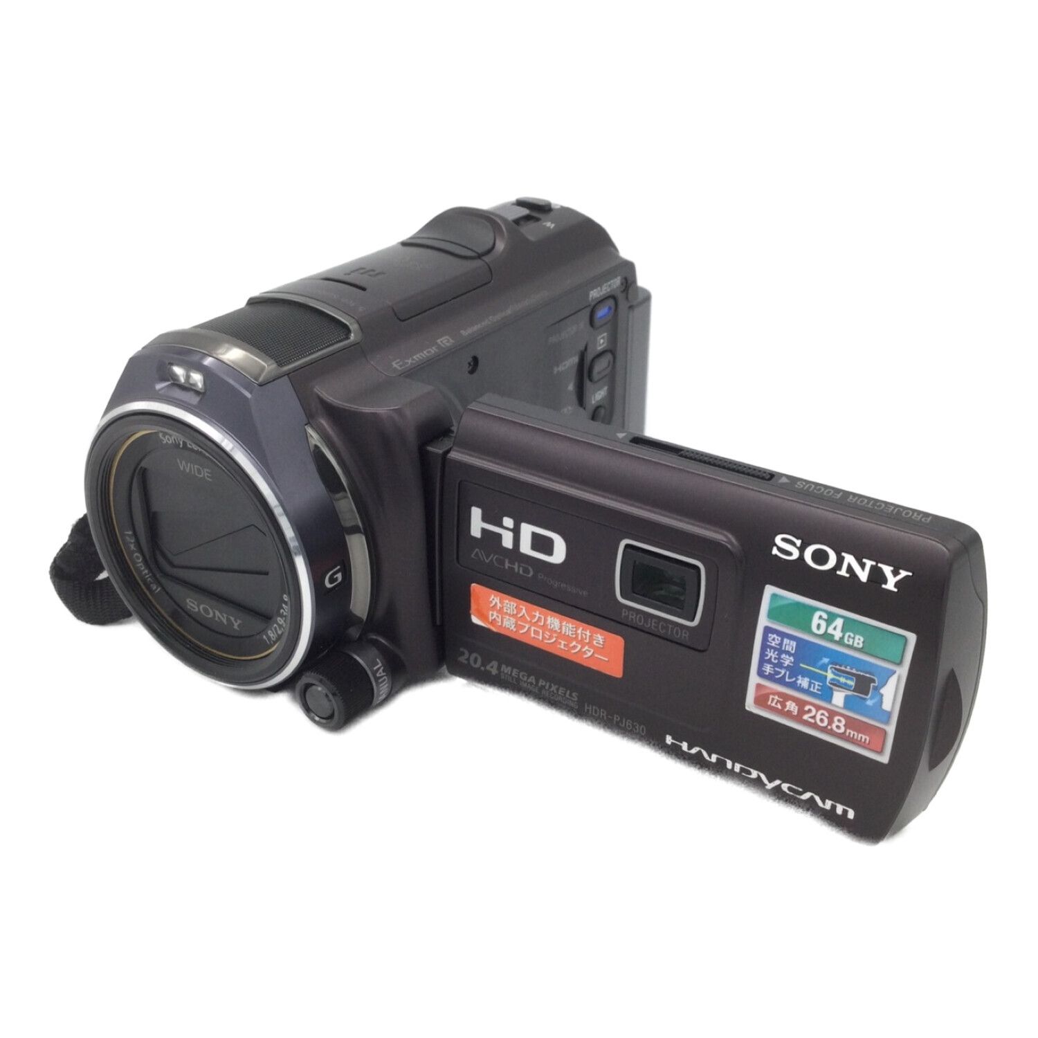 SONY HDR-PJ630Vビデオカメラ