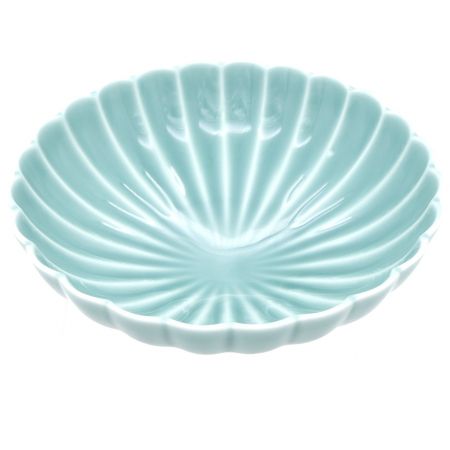 深川製磁 (フカガワセイジ) 青磁 菊割鉢