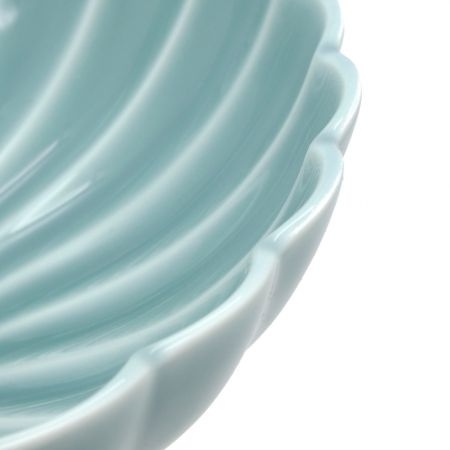深川製磁 (フカガワセイジ) 青磁 菊割鉢