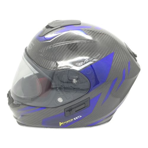 WINS (ウィンズ) バイク用ヘルメット SIZE XL A FORCE RS FLASH カーボン×アルマイトブルー 2022.9 PSCマーク(バイク用ヘルメット)有