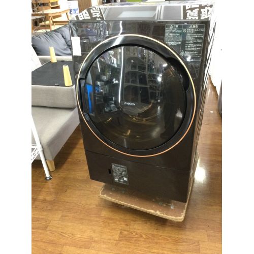 美品】2021年製 ドラム式洗濯機 東芝 ZABOON TW-127X9自動2度洗い ...