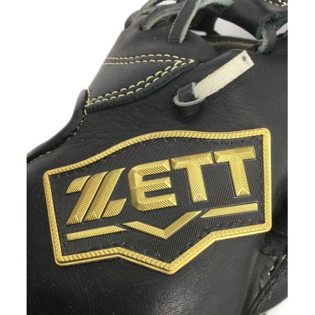 ZETT (ゼット) 硬式グローブ ブラック×ホワイト professional player NEOSTATUS 右投げ用