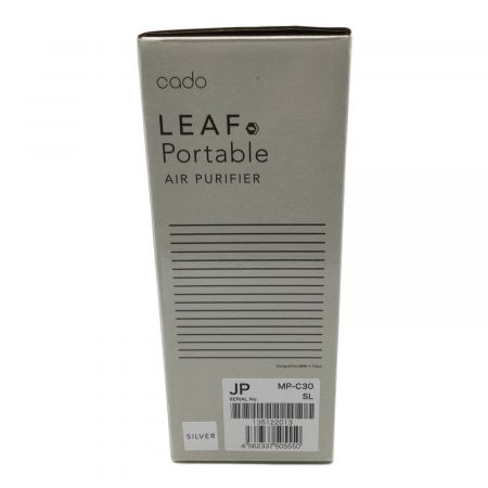 cado (カドー) 空気清浄機 LEAF Portable   [PM2.5対応 /車載・省スペース用 MP-C30-SL 程度S(未使用品) 未使用品