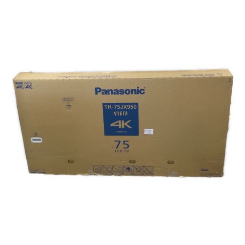 Panasonic (パナソニック) 4K液晶テレビ TH-75JX950 2021年製 75インチ 4K対応液晶パネル 地デジチューナー×3