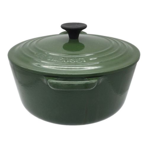 LE CREUSET (ルクルーゼ) グリーン ココットロンド 22cm｜トレファクONLINE