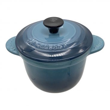 LE CREUSET (ルクルーゼ) ディープカバードスキレット ブルー カサドゥ｜トレファクONLINE